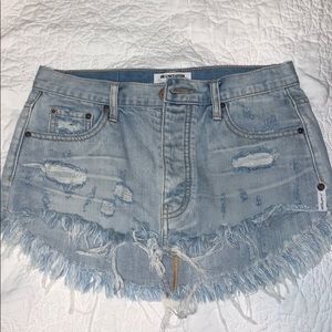 One Teaspoon Junkyard denim skirt